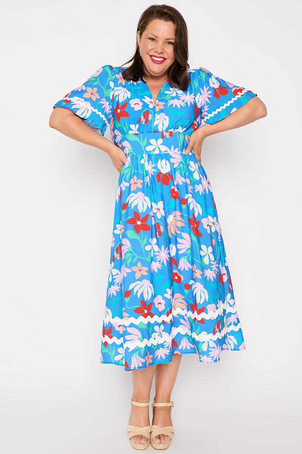 Lilian Fionas Flowers Dress – Fionas Flowers midi dress