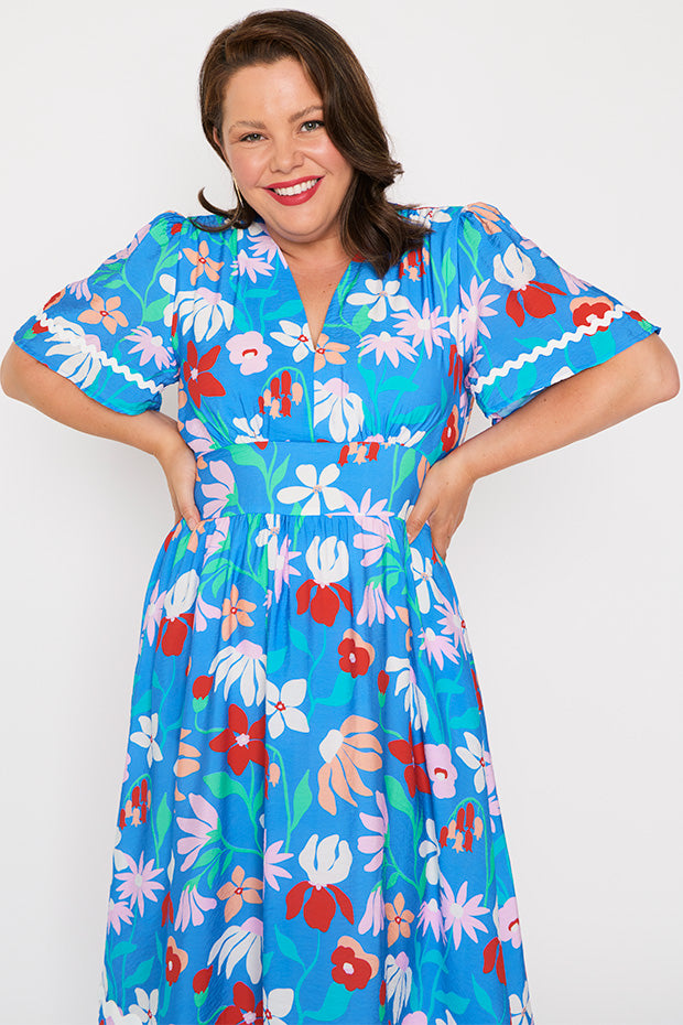 Lilian Fionas Flowers Dress – Fionas Flowers midi dress