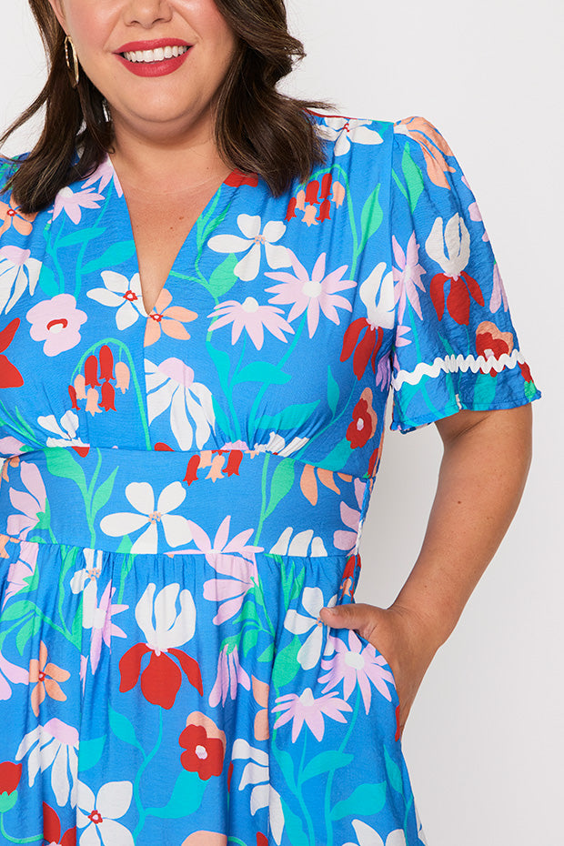 Lilian Fionas Flowers Dress – Fionas Flowers midi dress