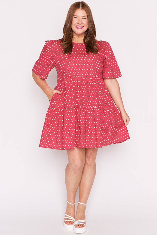 Isadora Cherry Spot Dress – Cherry Spot mini dress