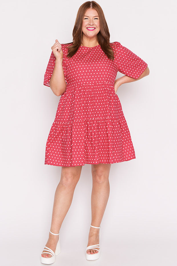Isadora Cherry Spot Dress – Cherry Spot mini dress