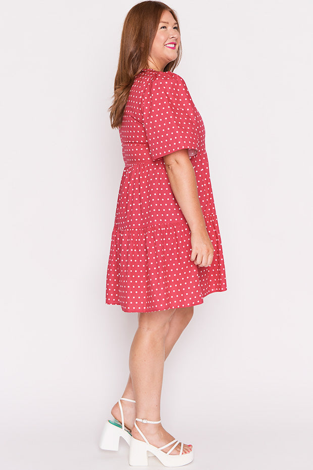 Isadora Cherry Spot Dress – Cherry Spot mini dress