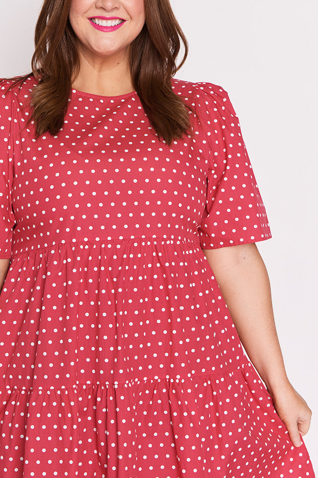 Isadora Cherry Spot Dress – Cherry Spot mini dress