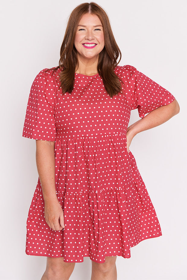 Isadora Cherry Spot Dress – Cherry Spot mini dress