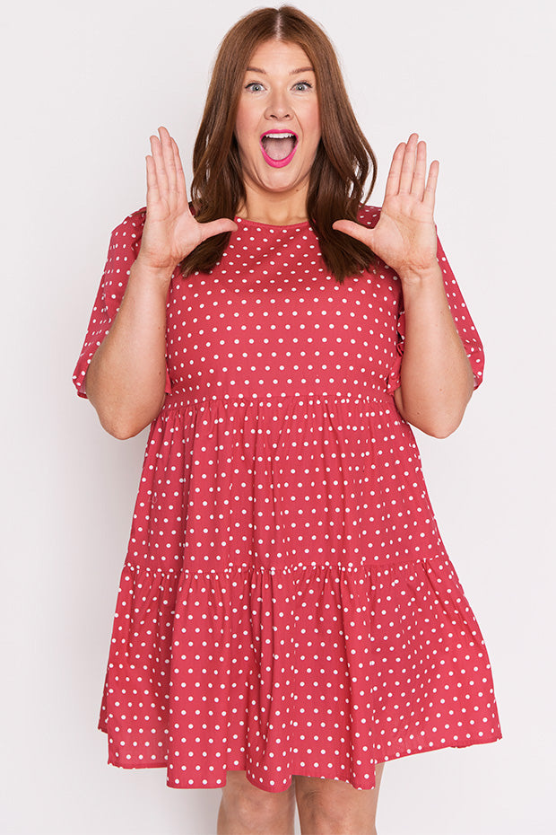 Isadora Cherry Spot Dress – Cherry Spot mini dress