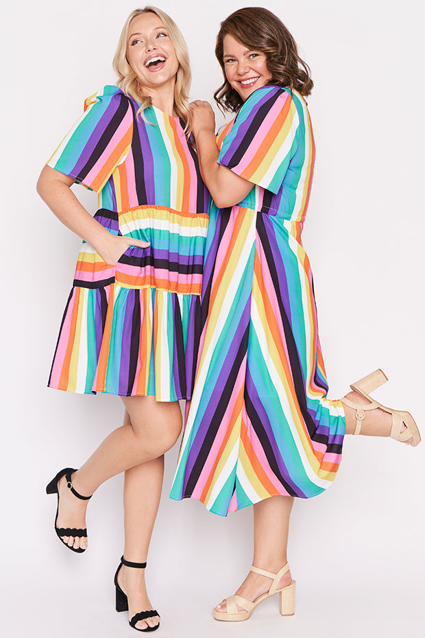 Marley Kelly Stripe Dress – Kelly Stripe midi dress