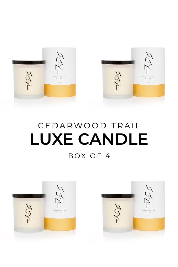 Cedarwood Trail Luxe Candle 330g (Box of 4) – Cedarwood Trail Luxe candle