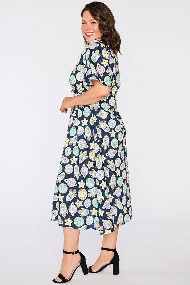 Marley Cotton Out of Space Dress – Out of Space midi dress