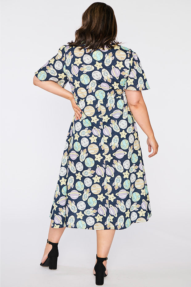 Marley Cotton Out of Space Dress – Out of Space midi dress