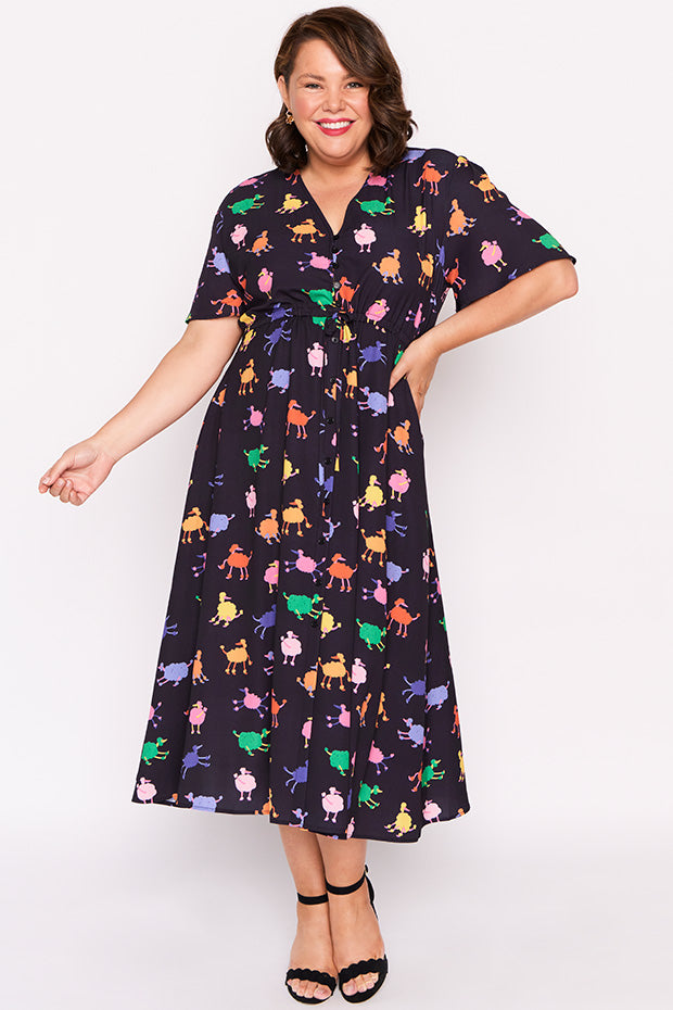 Marley Poodles Dress – Poodles midi dress
