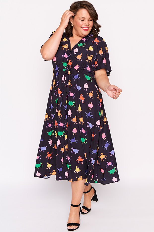 Marley Poodles Dress – Poodles midi dress