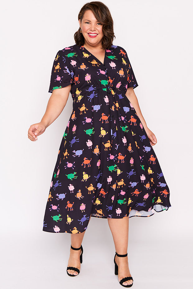 Marley Poodles Dress – Poodles midi dress