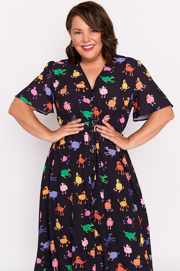 Marley Poodles Dress – Poodles midi dress