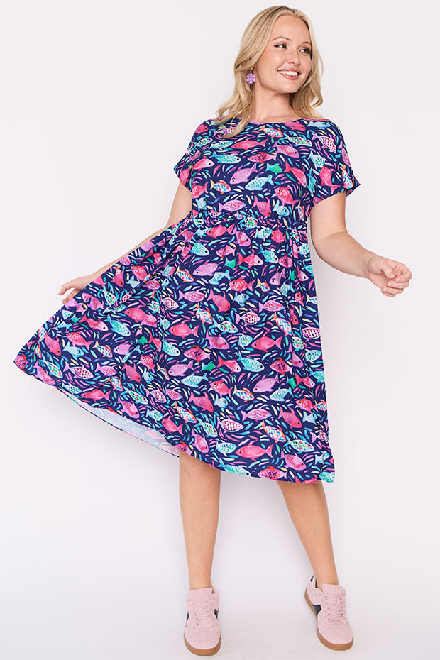 Bam Keep Swimming Dress – Keep Swimming midi dress