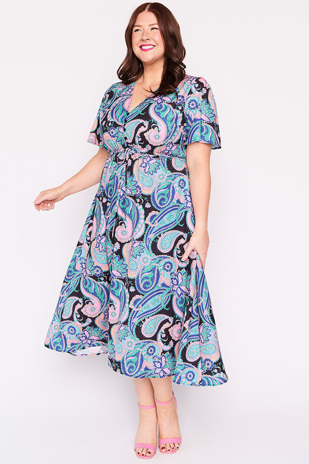 Marley French Paisley Dress – French Paisley midi dress