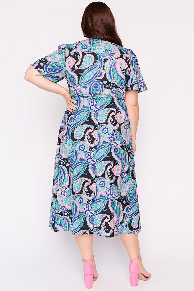 Marley French Paisley Dress – French Paisley midi dress