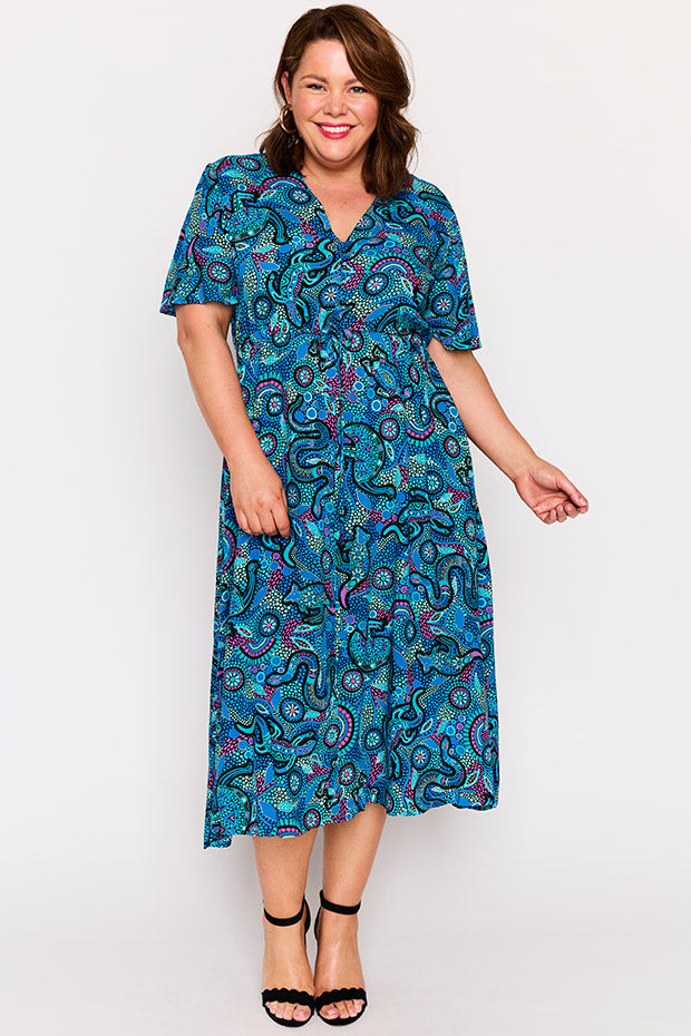 Michelle Totem Dress – Totem midi dress