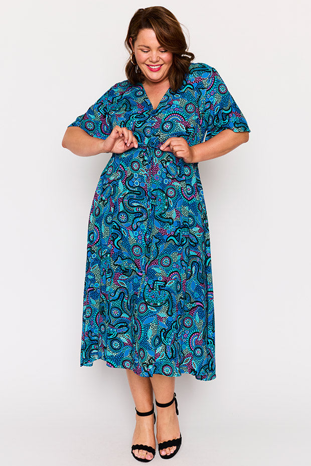 Michelle Totem Dress – Totem midi dress
