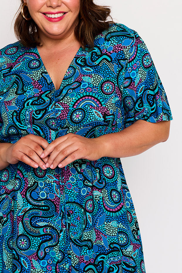 Michelle Totem Dress – Totem midi dress