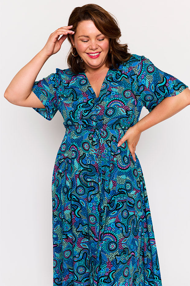 Michelle Totem Dress – Totem midi dress