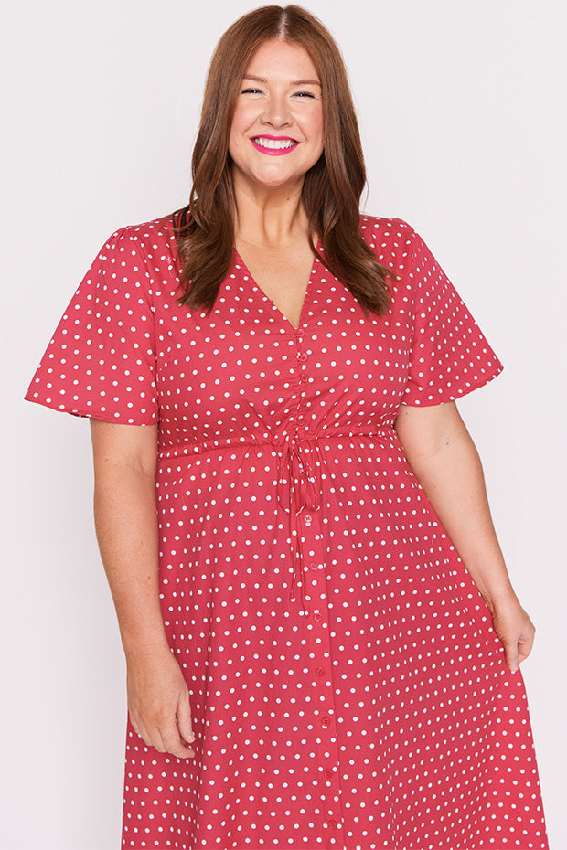 Marley Cotton Cherry Spot Dress – Cherry Spot midi dress