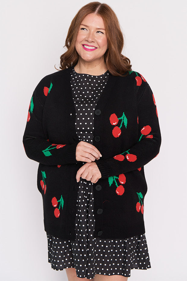 Annalise Black Cherry Cardi – Black Cherry cardigan