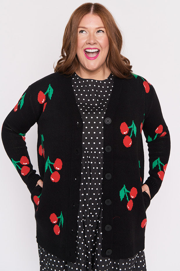 Annalise Black Cherry Cardi – Black Cherry cardigan