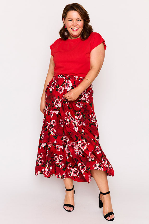 Alexandra Cherry Rose Skirt – Cherry Rose maxi skirt
