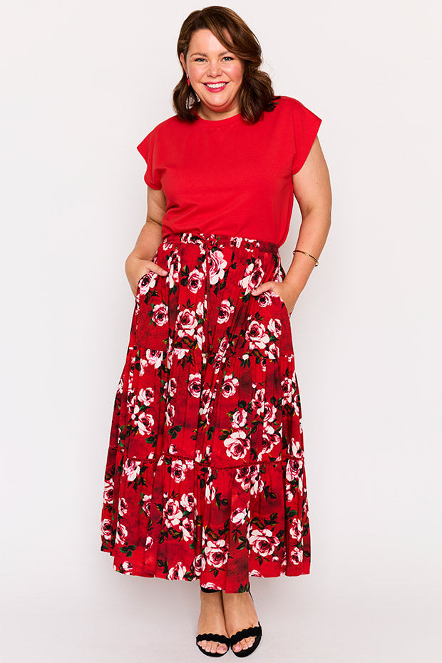 Alexandra Cherry Rose Skirt – Cherry Rose maxi skirt