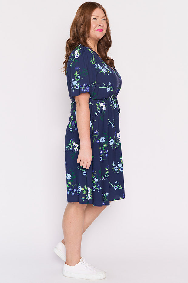 Jaz Blue Blossom Dress – Blue Blossom knee length dress