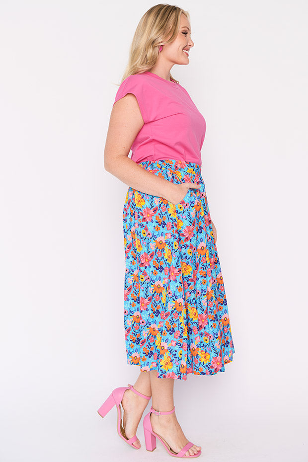 Simea Sky Garden Skirt – Sky Garden midi skirt