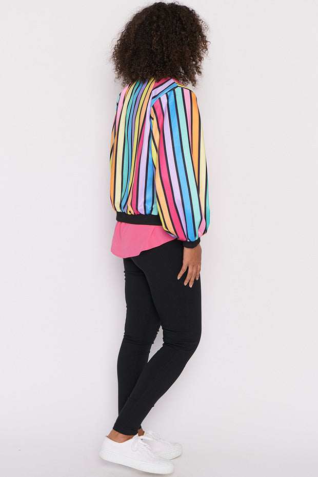 Flashy LPD Black Stripe Bomber – LPD Black Stripe bomber jacket