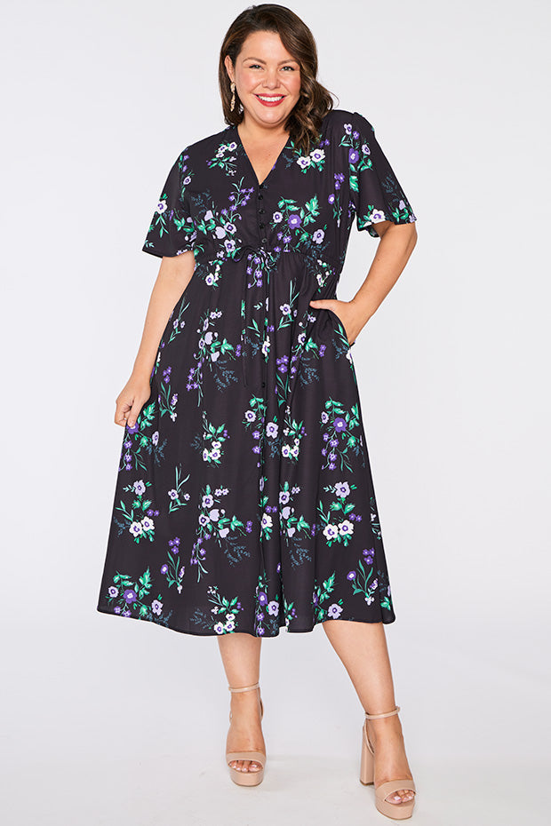 Marley Violet Night Dress – Violet Night midi dress