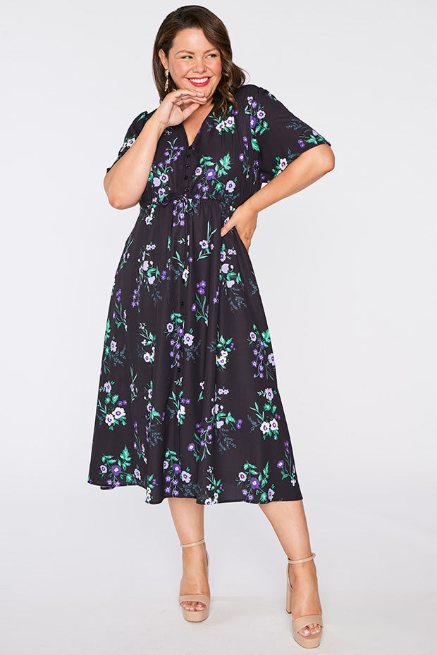 Marley Violet Night Dress – Violet Night midi dress