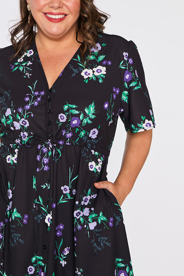 Marley Violet Night Dress – Violet Night midi dress
