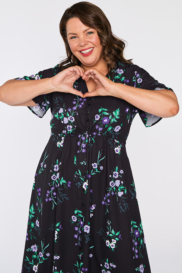 Marley Violet Night Dress – Violet Night midi dress