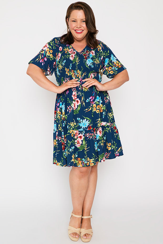 Tilley Navy In Bloom Dress – Navy In Bloom maxi dress