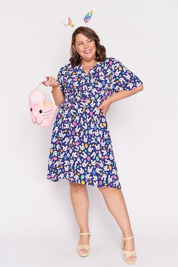 Jaz Bunny Trail Easter Dress – Bunny Trail Easter knee length dress
