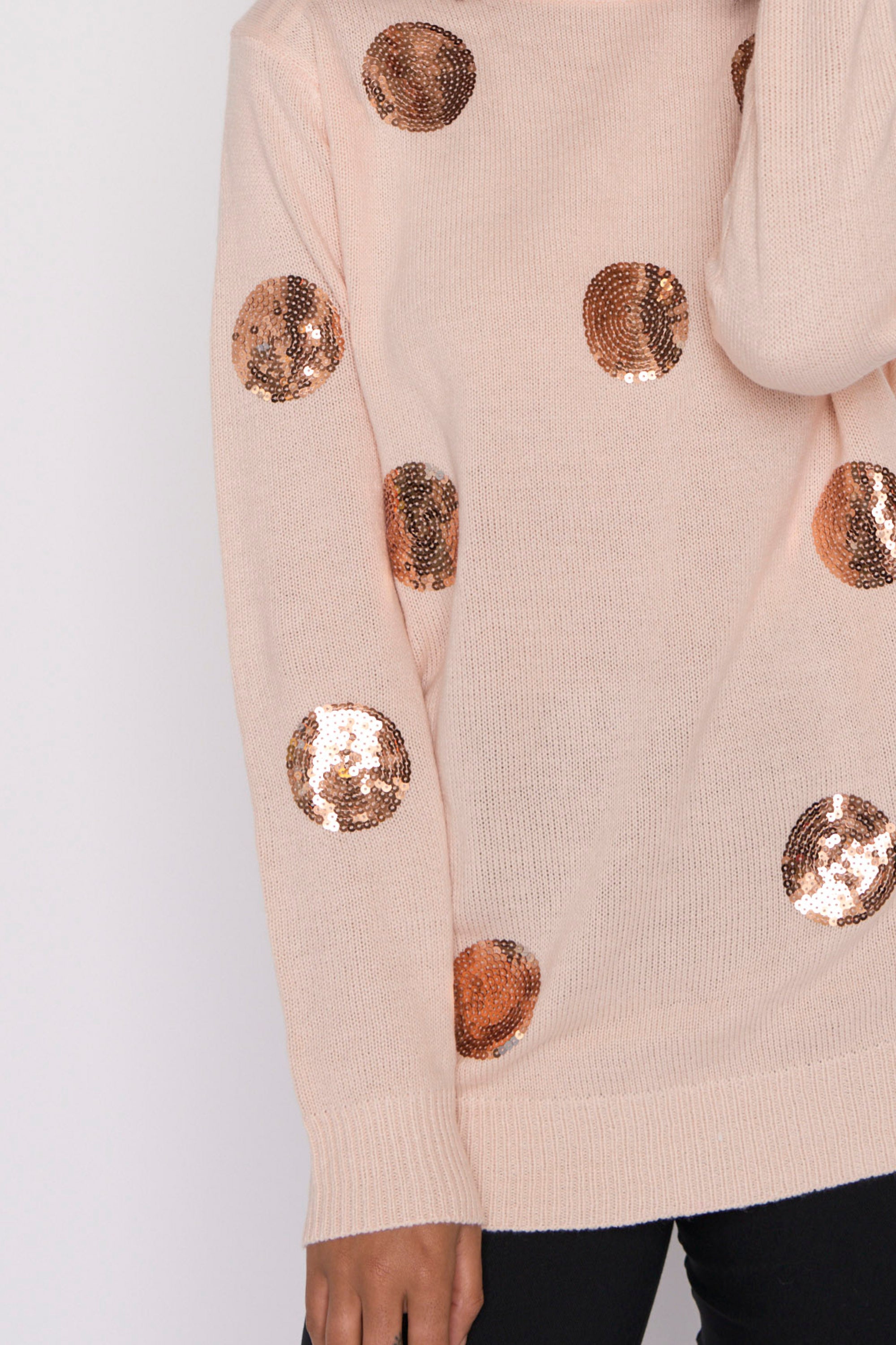 Monica Shell Sequins Knit Jumper – Shell Sequins knit jumper