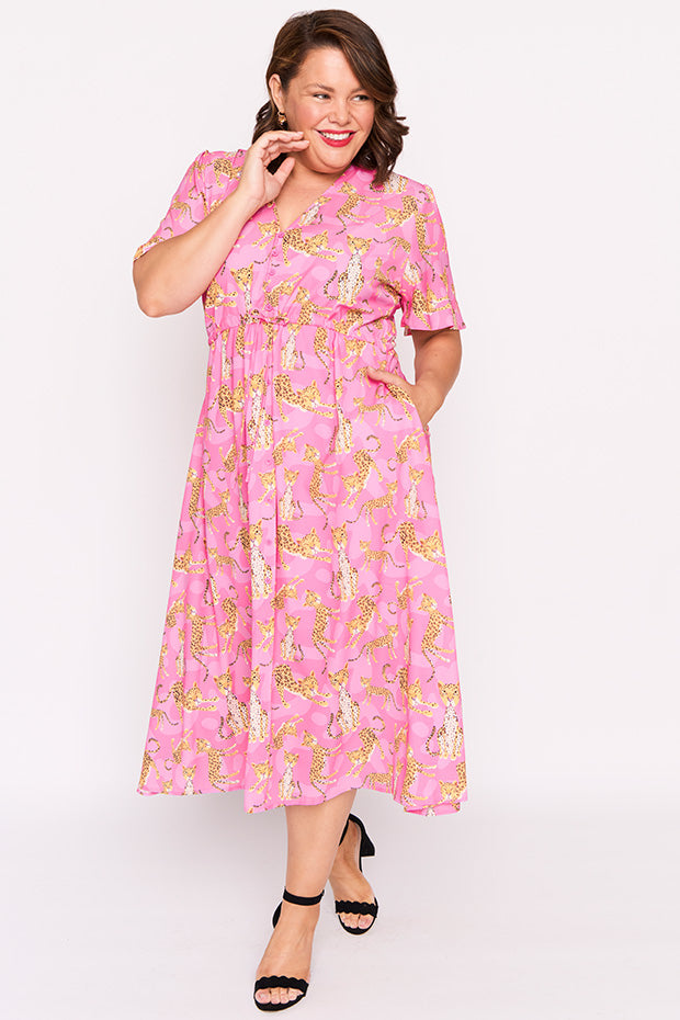 Marley Leopardess Dress – Leopardess midi dress