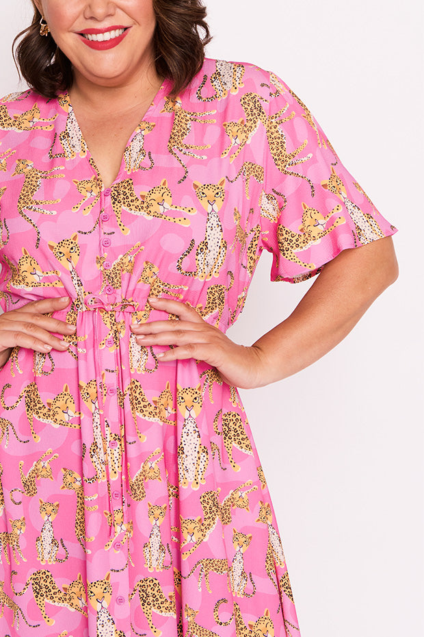 Marley Leopardess Dress – Leopardess midi dress