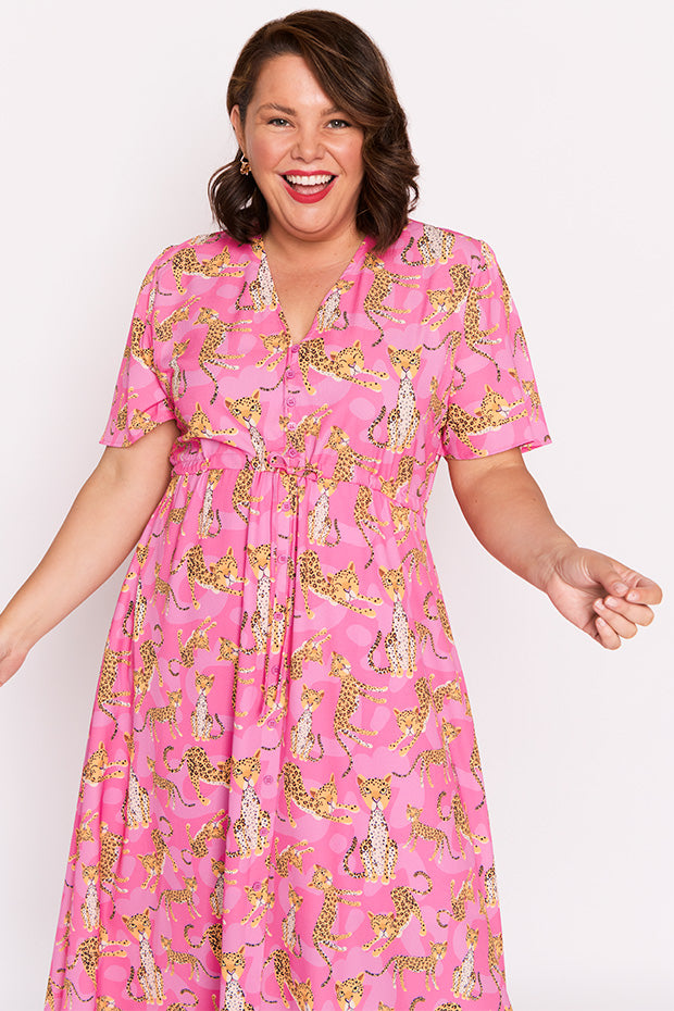 Marley Leopardess Dress – Leopardess midi dress