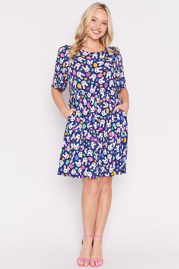 Izzie Bunny Trail Easter Dress – Bunny Trail Easter mini dress