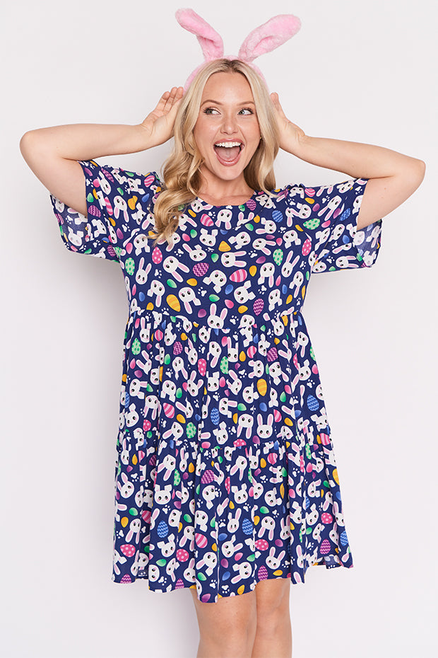 Izzie Bunny Trail Easter Dress – Bunny Trail Easter mini dress