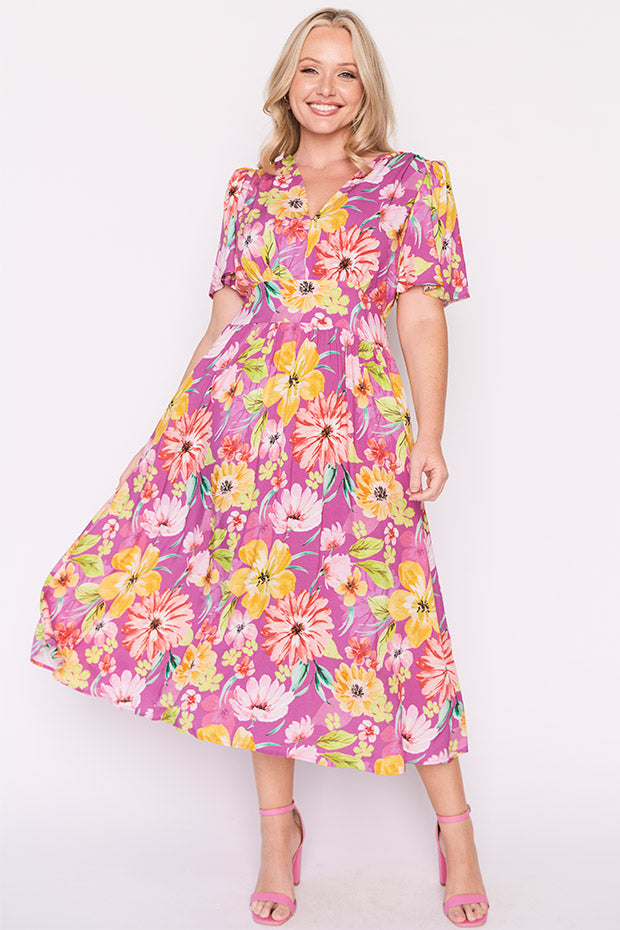 Eloise Flourishing Dress – Flourishing midi dress