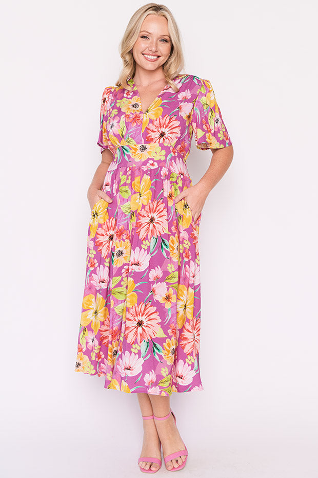 Eloise Flourishing Dress – Flourishing midi dress
