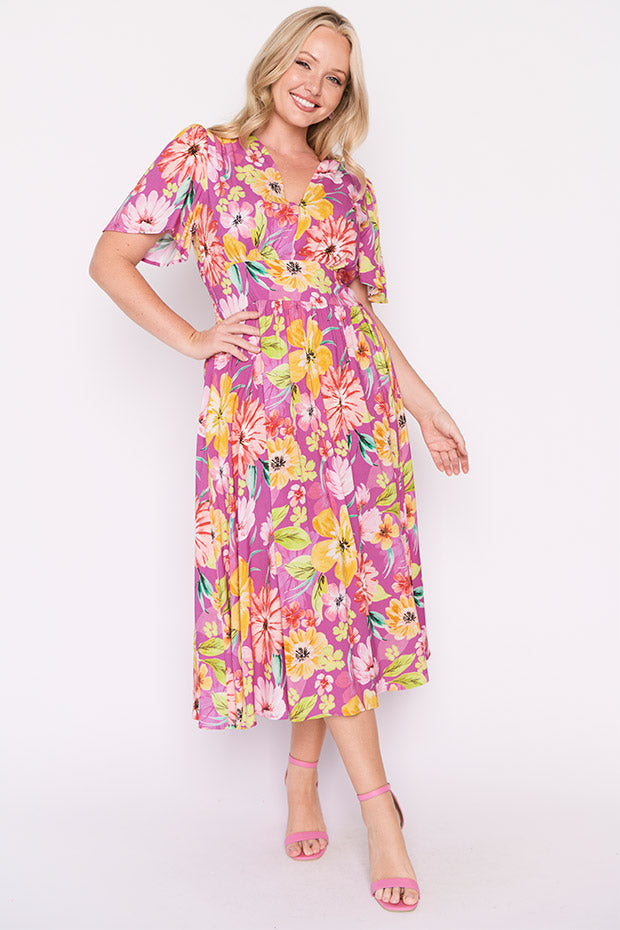 Eloise Flourishing Dress – Flourishing midi dress