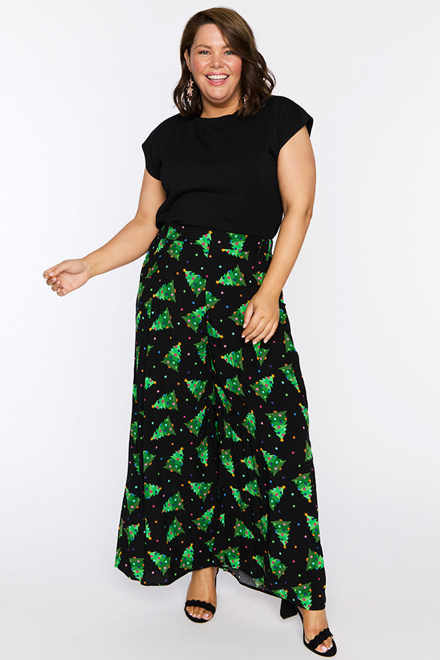 Xane Christmas Tree Pant – Christmas Tree wide leg pants