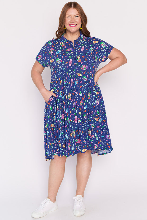 Kimba Happy Health Dress – Happy Health shirt dress