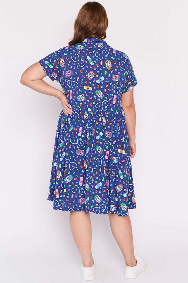 Kimba Happy Health Dress – Happy Health shirt dress